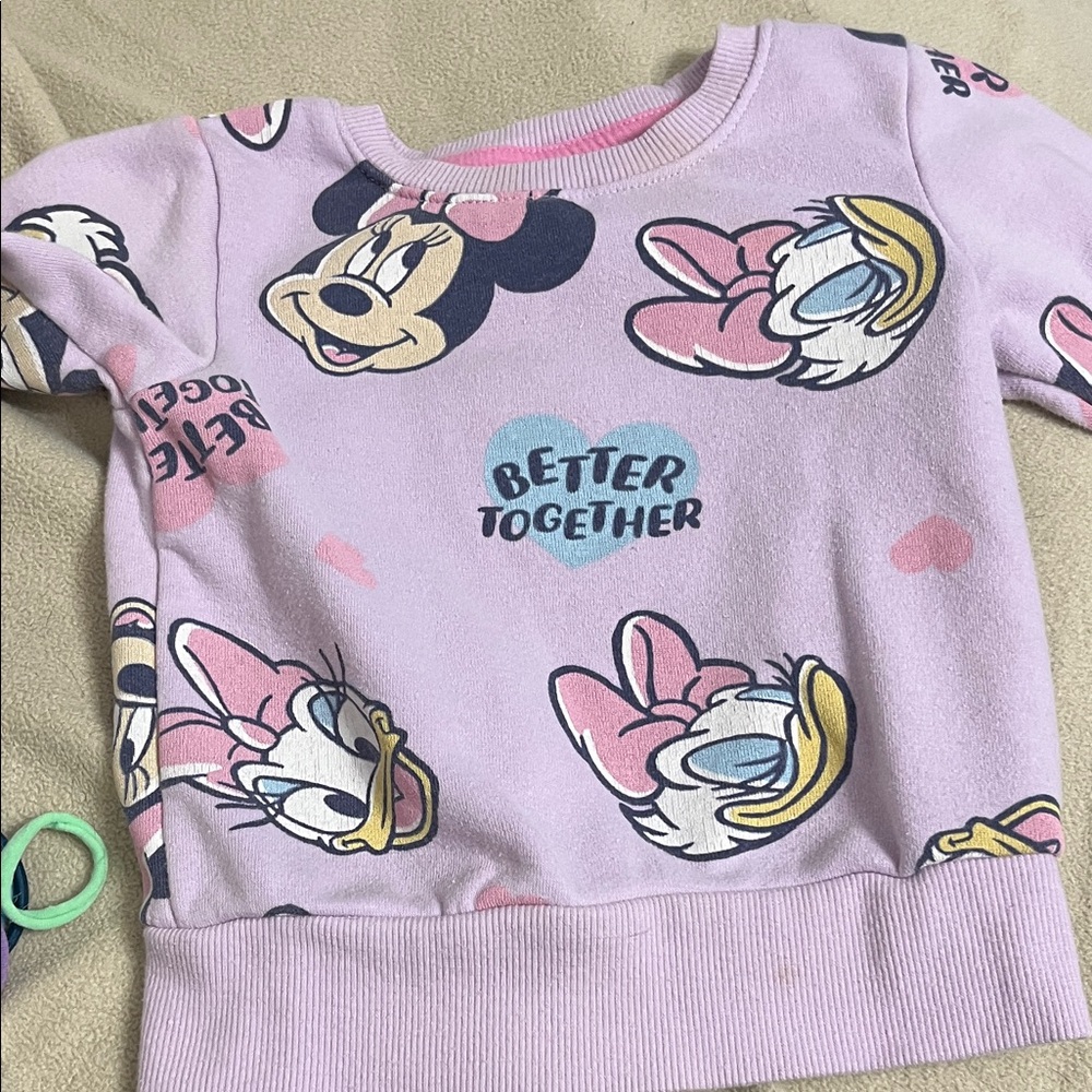 Disney Lavender Minnie and Daisy Sweatshirt